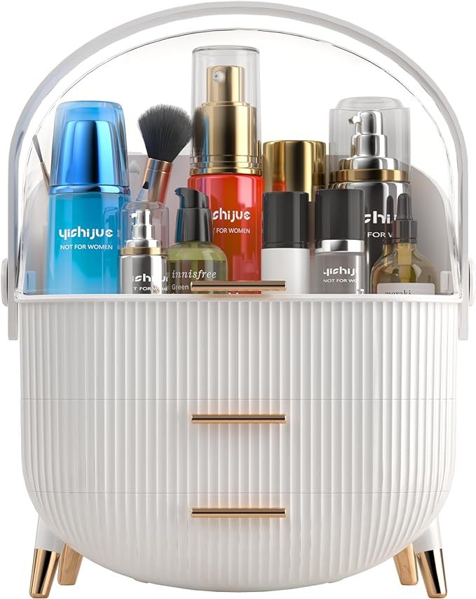 Hollywood Cosmetics Display Case, Portable Makeup Organizer, Skincare Case, Deposit Makeup Suppli... | Amazon (US)