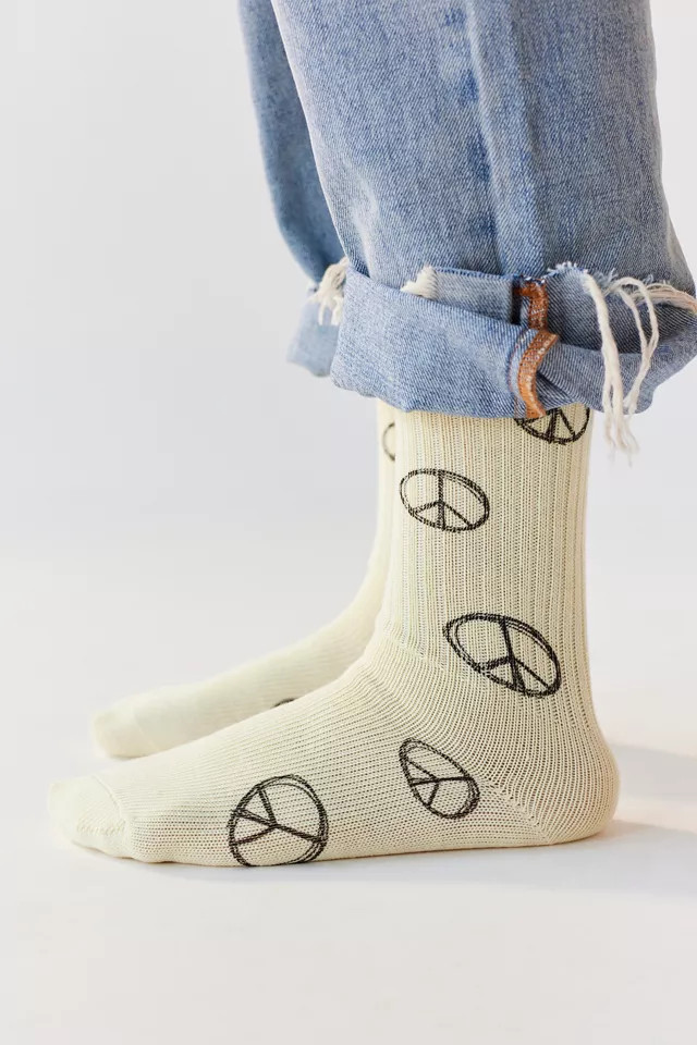 Doodle Crew Sock | Urban Outfitters (US and RoW)