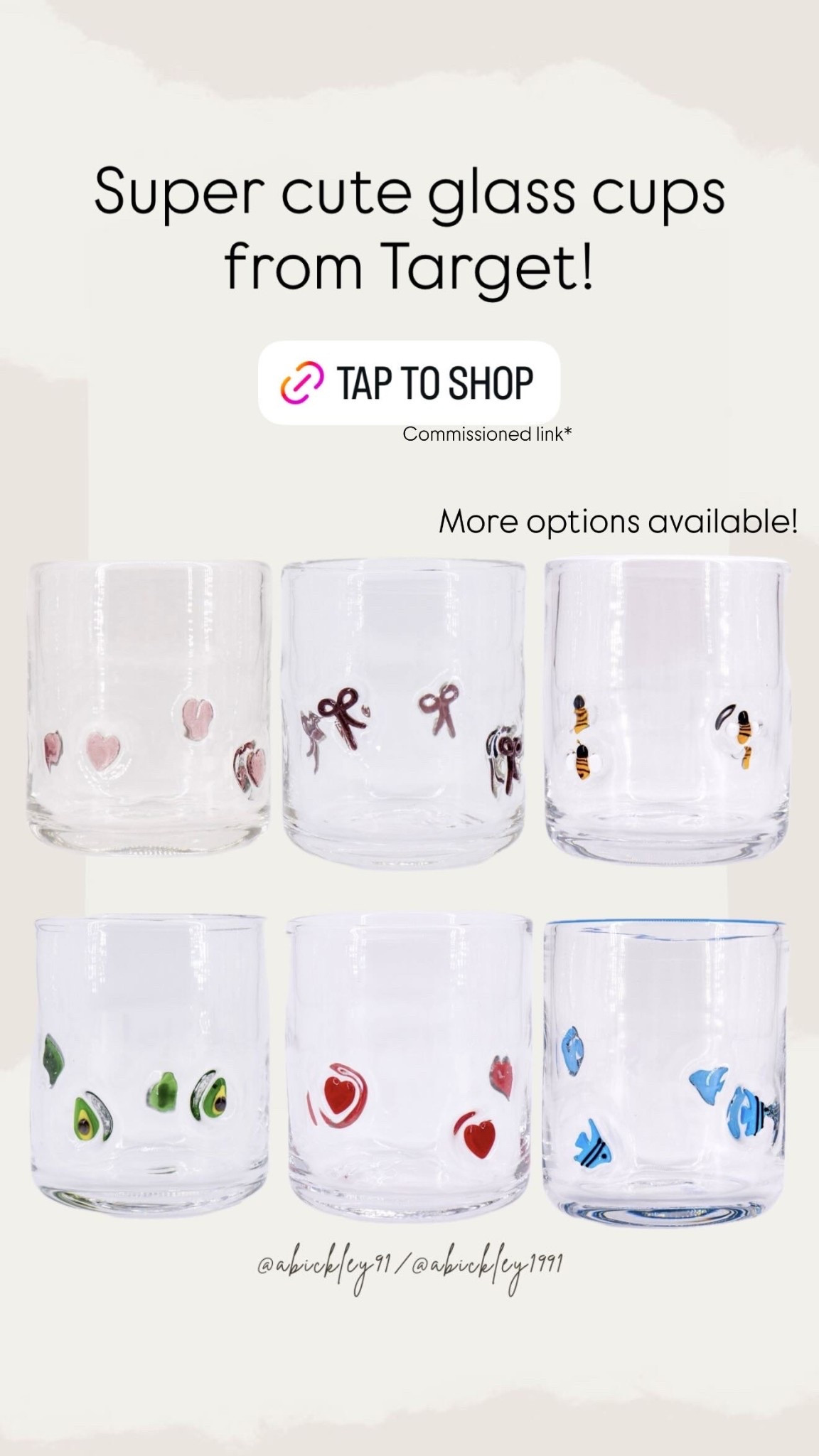 Ahh look at these glass cups from Target! 

#LTKHome #LTKFindsUnder50
