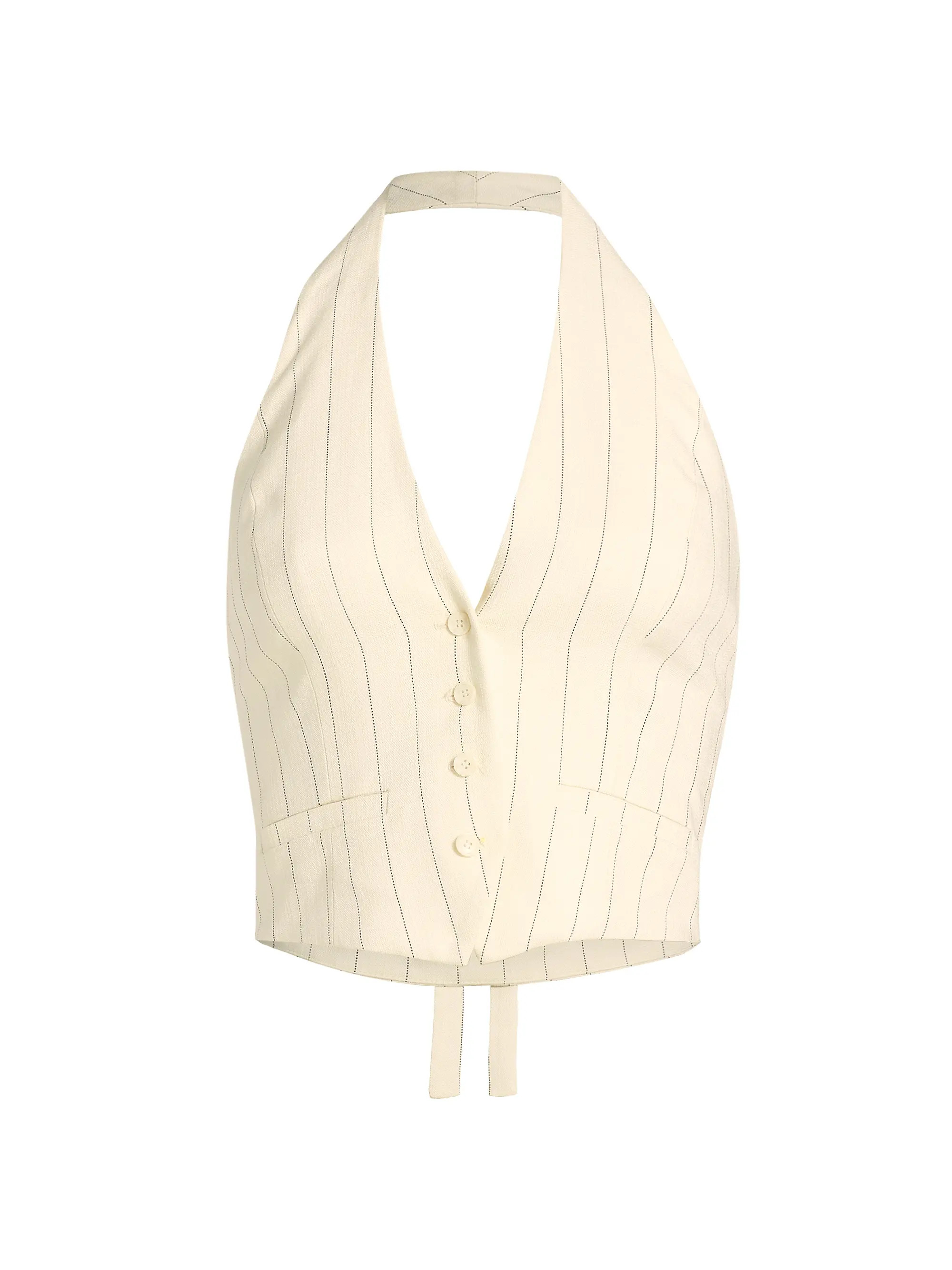 Woodson Vest Halter Top | Saks Fifth Avenue