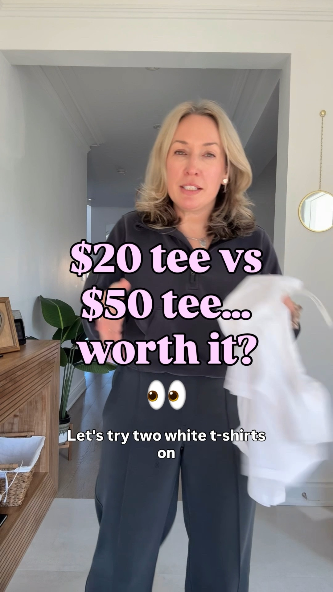 Lululemon vs Gap basic tee — is it worth the splurge? 👀

✨ Lululemon Love V-Neck  
• Buttery soft (pima cotton blend)  
• Relaxed, drapey fit  
• Slightly deeper V = elevated look  
• Holds up better over time  

✨ Gap Modern/Favorite V-Neck  
• Classic cotton feel  
• More structured, everyday fit  
• Higher V = more coverage  
• Budget-friendly staple  

👉 Bottom line:  
Lulu = elevated + long-lasting  
Gap = simple + affordable  

Size medium in gap. 8 in lulu  

#basics #wardrobestaples #lululemonstyle #gapstyle #everydayfashion

#LTKstyletip #LTKcanada #LTKsummer