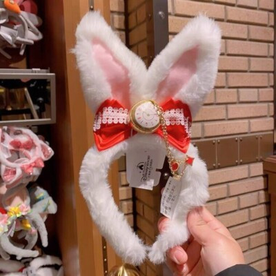 Disney 2023 authentic Alice in wonderland White rabbit Ear Headband disneyland  | eBay | eBay US