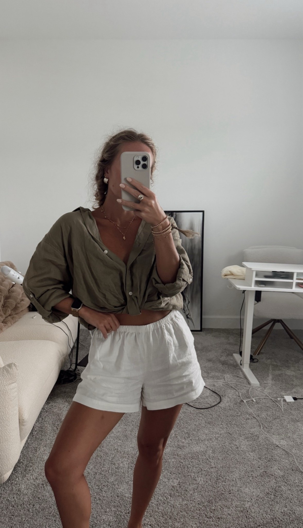 One of my fave summer fits 🌞 My Aritzia linen top with target linen shorts - wearing a small in both! Also linking the tape I use for my shirts. 

Summer style, summer fashion, Olive top, linen shorts, Florida summer outfit, weekend fit, casual style, casual outfit, Aritzia outfit, target style, white shorts outfit

#LTKStyleTip #LTKSummerEdit