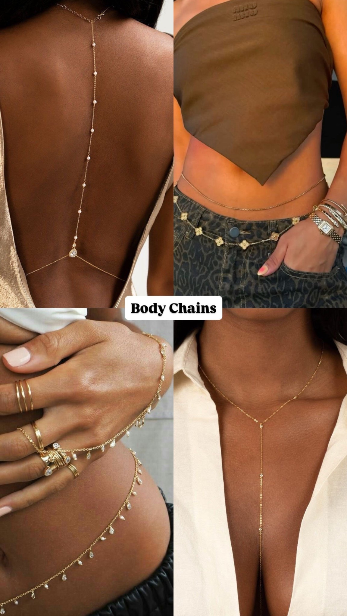 Layer your jewelry like a boss ✨ Body chains are subtle yet statement-making for a chic 2026 look. #fashiondetails #coolgirlstyle #bodychain #ootd #trendy2026 #streetstyle #chicaccessories

#LTKNYFW #LTKootd