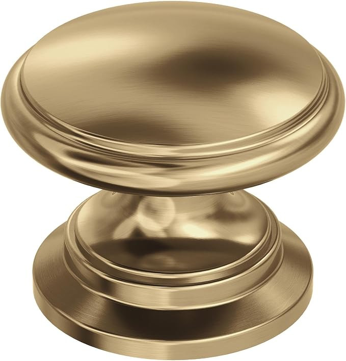 Amerock Ravino 1-1/4 inch (32mm) Diameter Champagne Bronze Cabinet Knob - 10 Pack | Amazon (US)