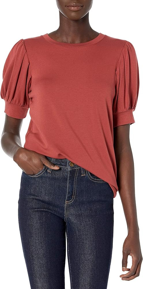 Daily Ritual Women's Supersoft Terry Puff-Sleeve Top | Amazon (US)