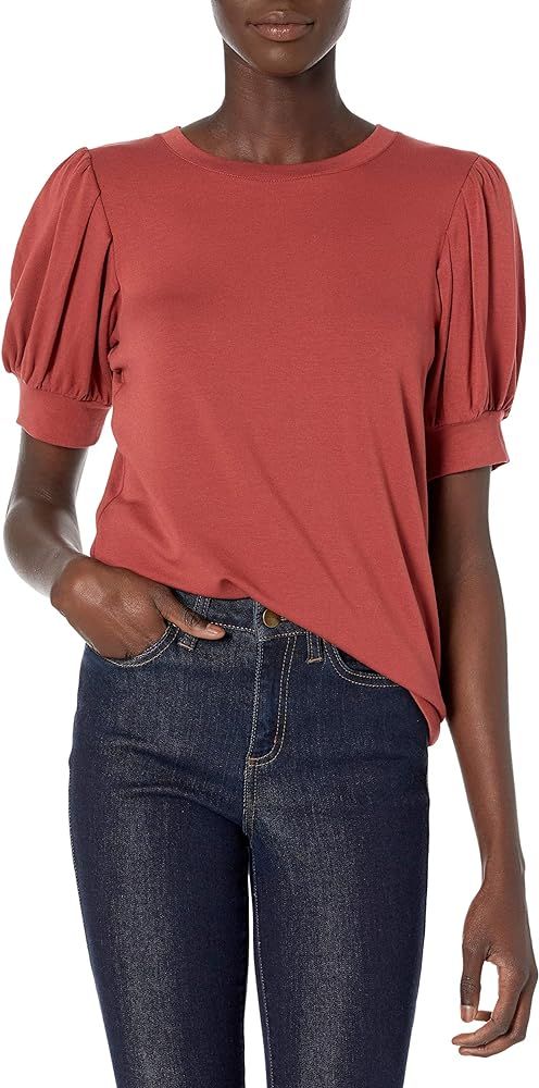 Daily Ritual Women's Supersoft Terry Puff-Sleeve Top | Amazon (US)