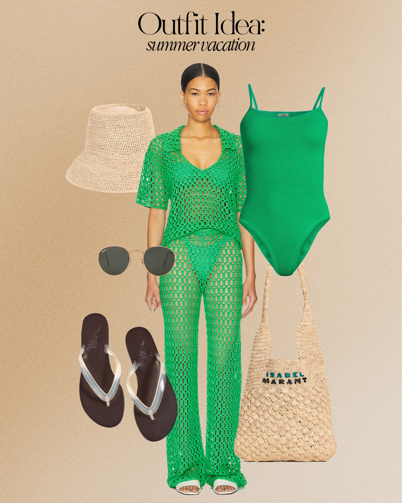 Summer vacation outfit idea 👙