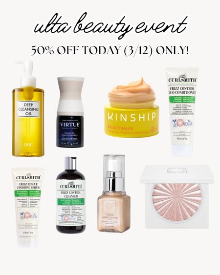 Ulta Semi-Annual Beauty Event sale - these items are 50% off today only! Tuesday, March 12, 2024! 

#LTKsalealert #LTKbeauty