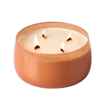 Better Homes & Gardens Farm Apple Pumpkin Intense Scented Wooden 4-Wick Glass Jar Candle, 60 oz | Walmart (US)