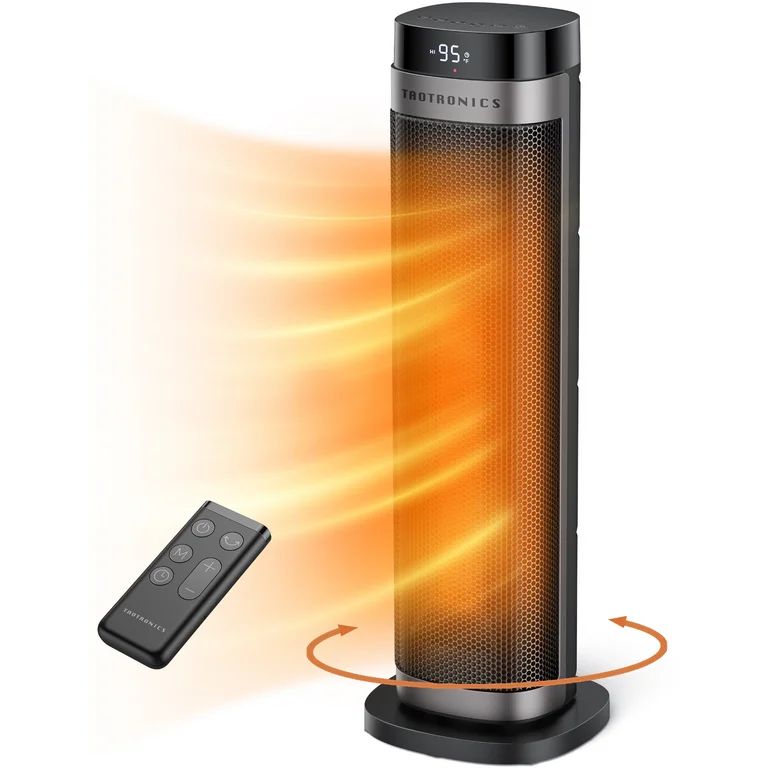Taotronics Space Heater Indoor, 24" 270 sq ft Fast Quiet Heating Portable Electric Heater with Re... | Walmart (US)
