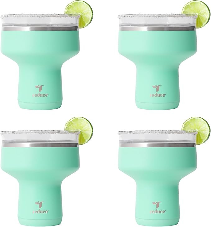 REDUCE Saltini 16oz Cocktail Tumbler - Insulated Margarita Tumbler with Lid - Keeps Drinks Cold f... | Amazon (US)