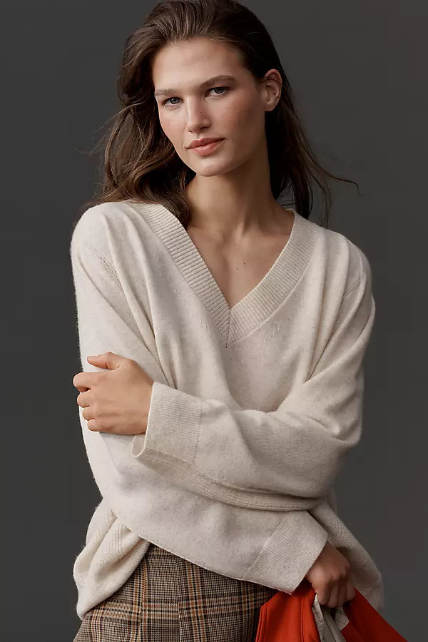 Cashmere Blend Oversized Sweater | Anthropologie (US)