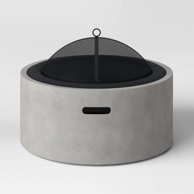 Pipestone Round Wood Burning Fire Pit - Gray - Project 62™ | Target