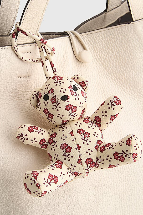 Vera Bradley Quilted Cotton Bitty Bear Bag Charm in Rachel Ditsy at Urban Outfitters | Urban Outfitters (US and RoW)