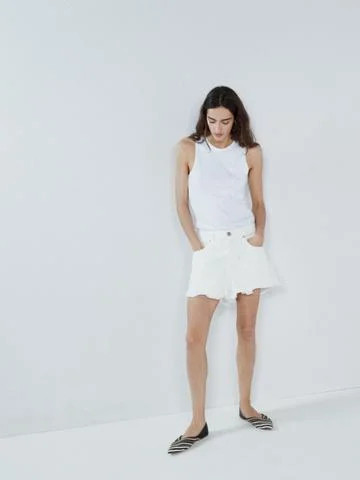 Tahiti frayed-hem organic cotton denim shorts | Matches (UK)