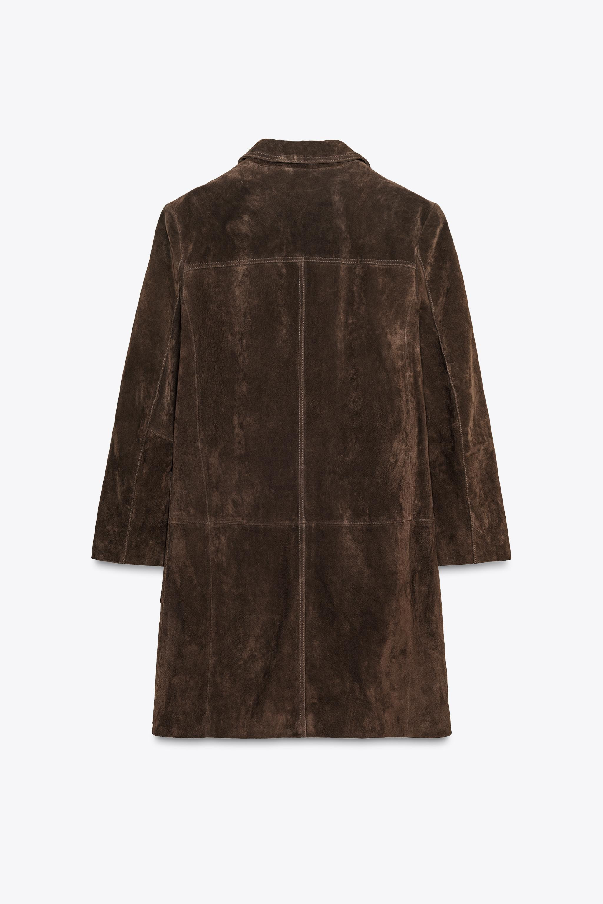 100% SUEDE COAT ZW COLLECTION LIMITED EDITION | Zara US