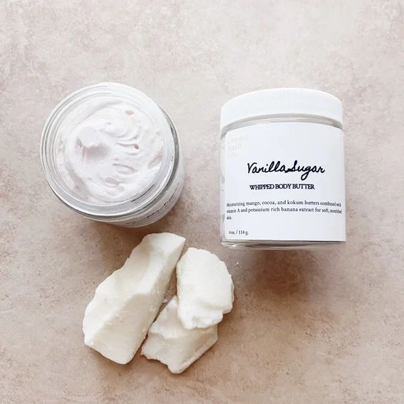 Vanilla Sugar Body Butter / Moisturizer/ Whipped Body Butter / | Etsy | Etsy (US)