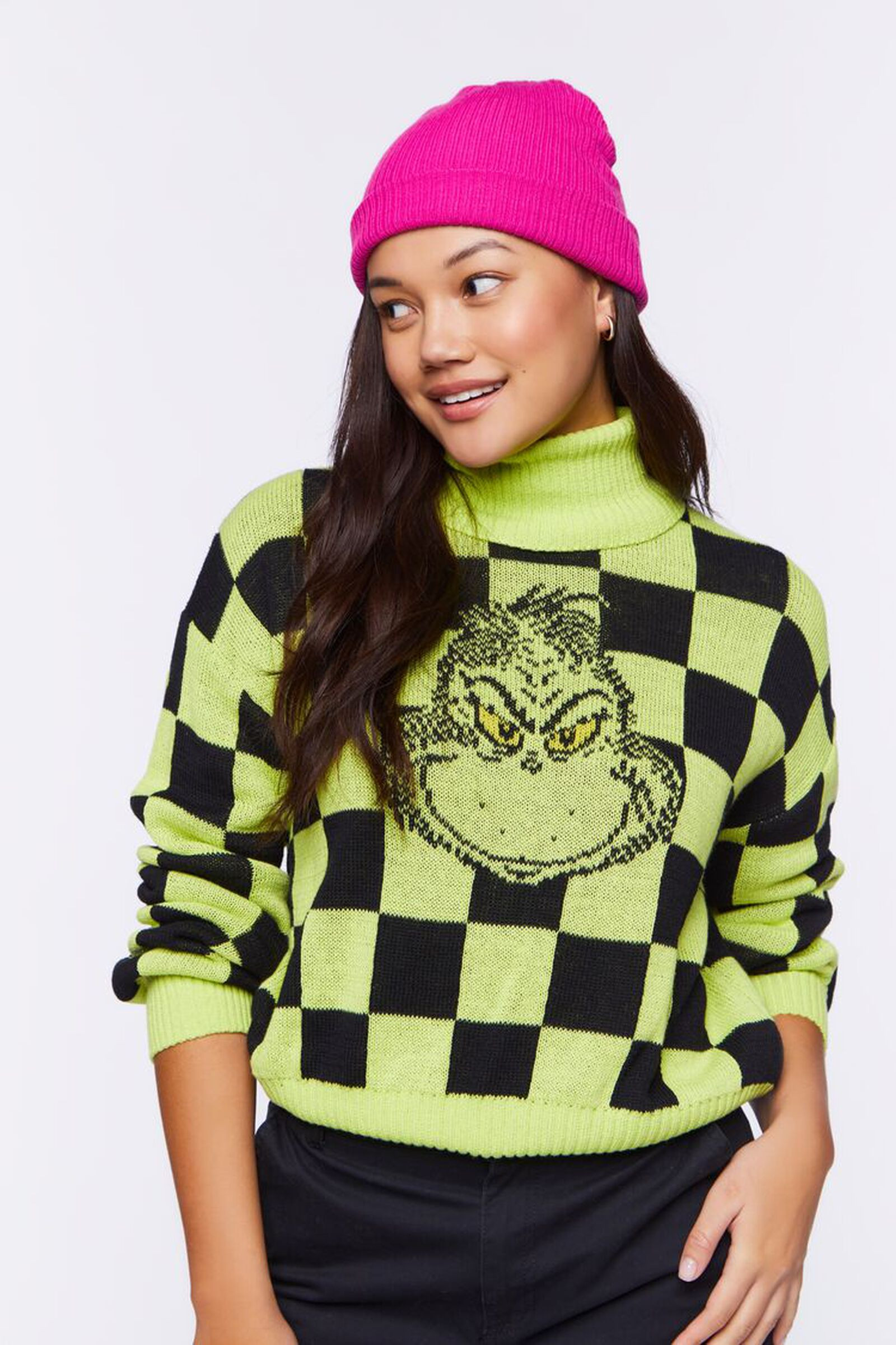 Grinch Graphic Turtleneck Sweater | Forever 21 (US)