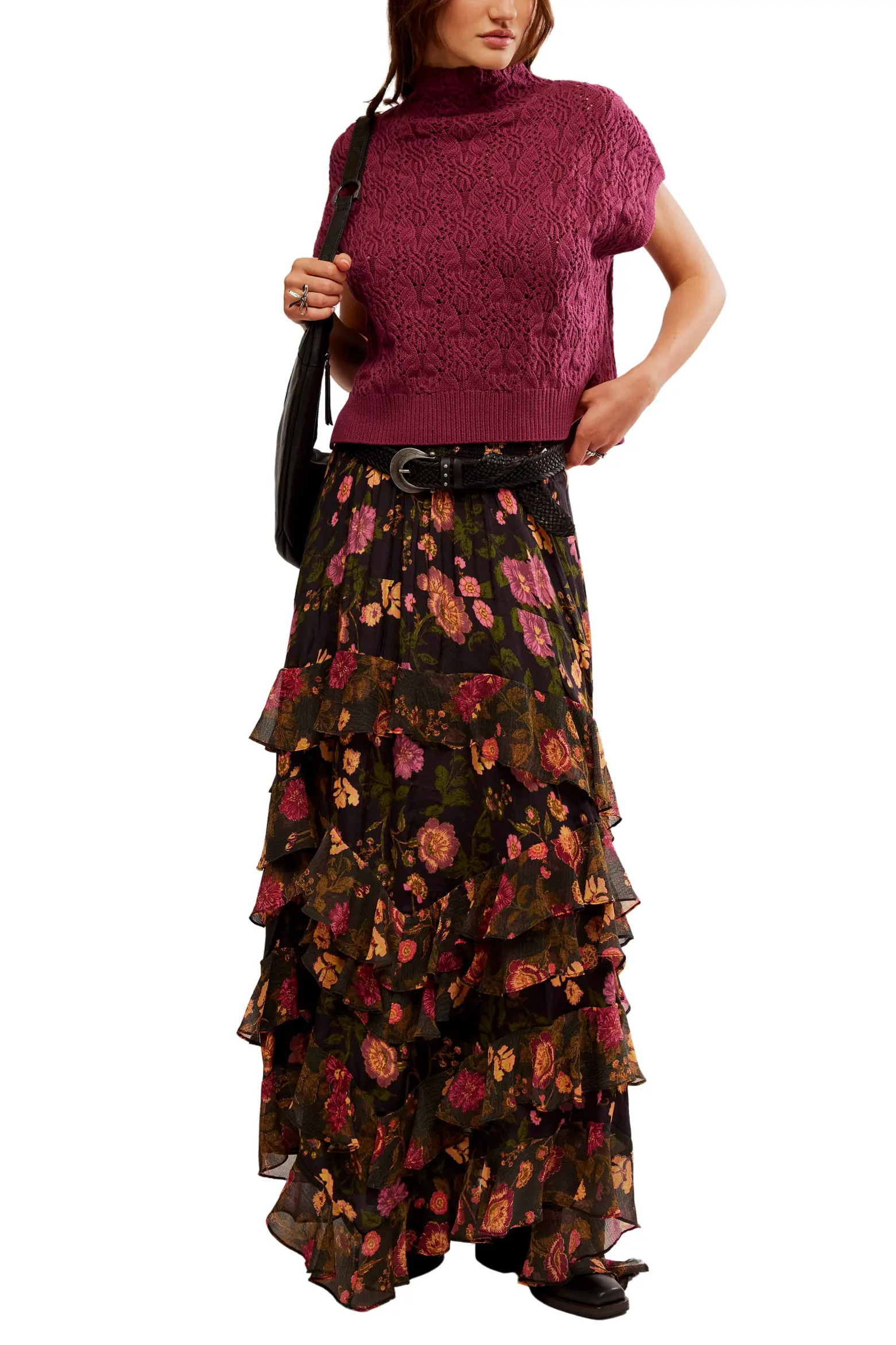 Lolita Floral Ruffle Maxi Skirt (Women) | Nordstrom | Nordstrom