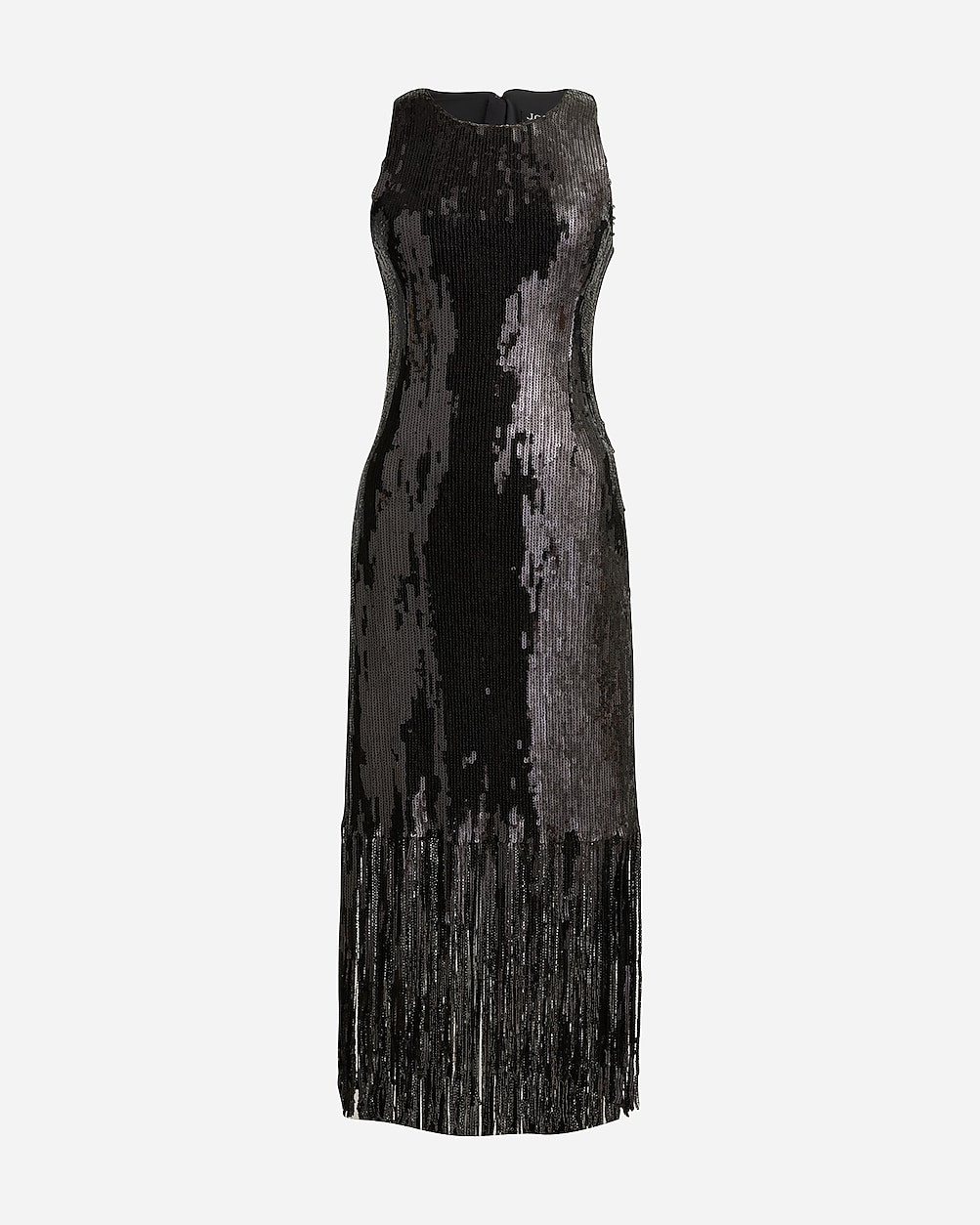 Collection fringe-trim sheath dress in sequin | J. Crew US