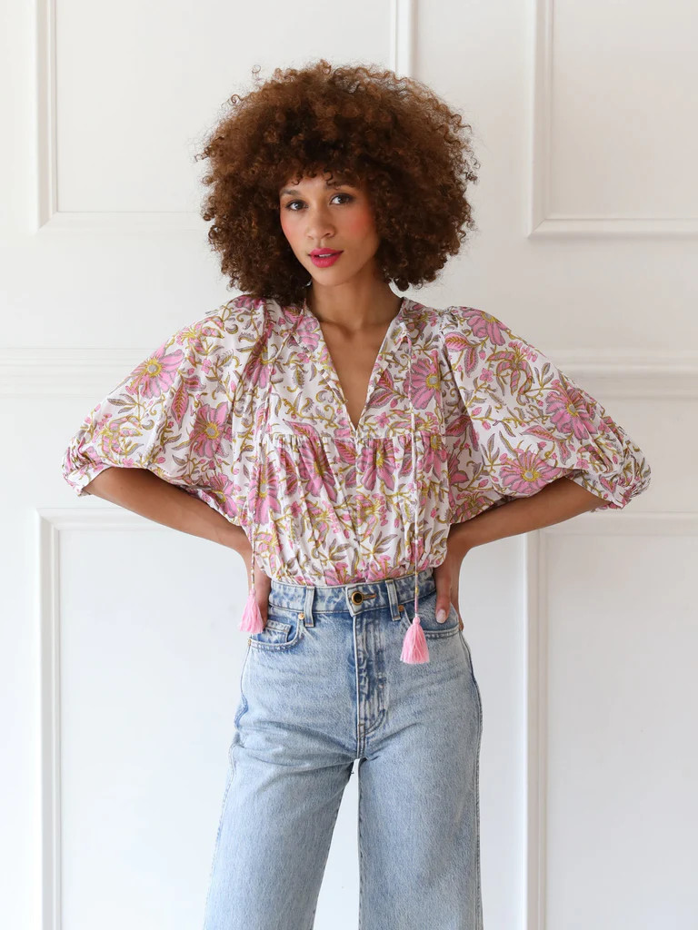 Shop Mille - Thalia Top in Pink Lily | Mille