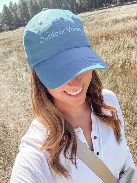 Hiking outfit // outdoor voices // outdoors // mountains // travel ootd // ootd // outfit // hat // workout shorts 

#LTKFind #LTKunder50 

#LTKstyletip