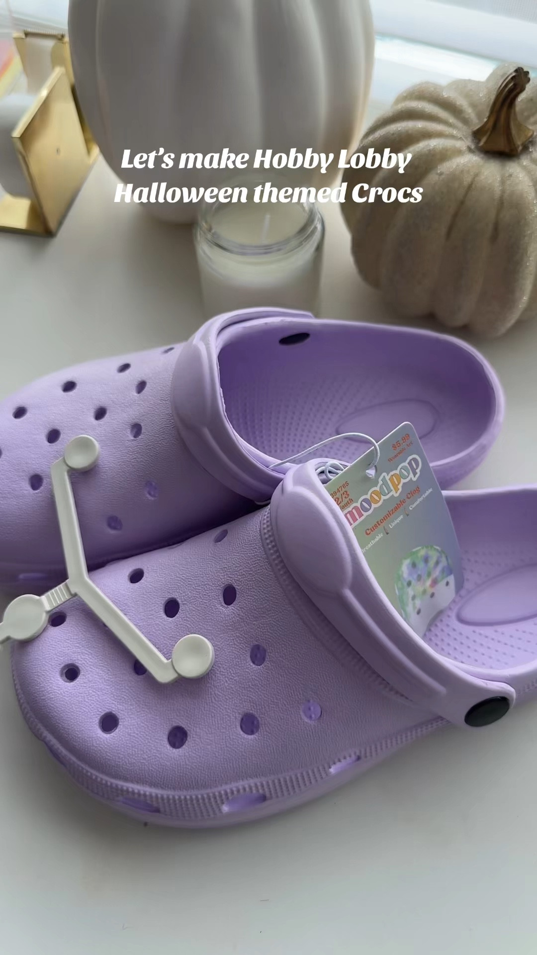 Halloween Crocs 👻🎃

Okay, RUN to Hobby Lobby. Croc dupes for $5.99 for the kids. Add some shoe charms and boom! 💥 

I added the silk scrunchies that had from a previous party. 

#crocs #shoecharms #halloween #DIY #diymama

#LTKSeasonal #LTKHalloween #LTKKids