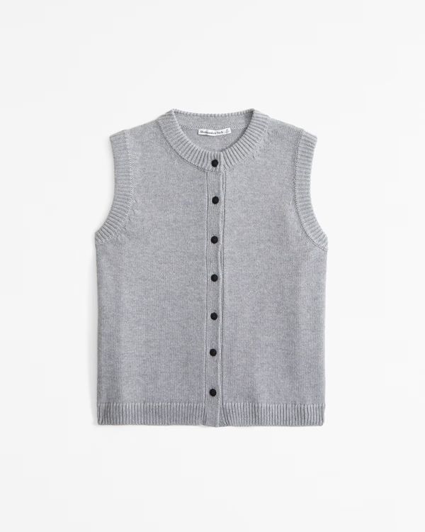 Crew Button-Up Sweater Vest | Abercrombie & Fitch (US)