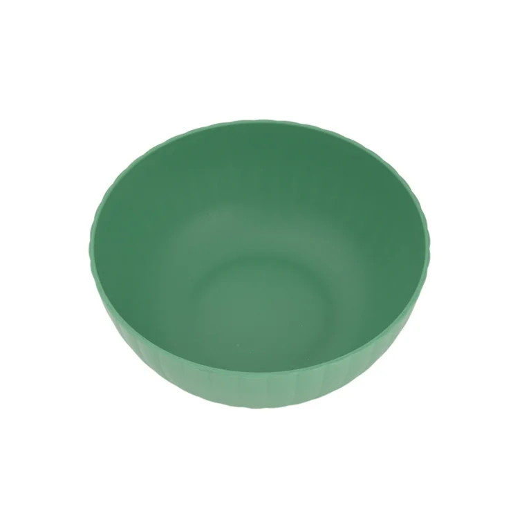 Mainstays - Green Round Plastic Bowl, Ribbed, 38-Ounce | Walmart (US)