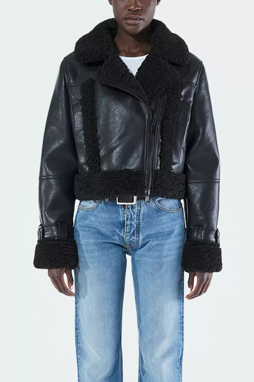 APPARIS Jay Vegan Shearling Lined Coat | Urban Outfitters (US and RoW)