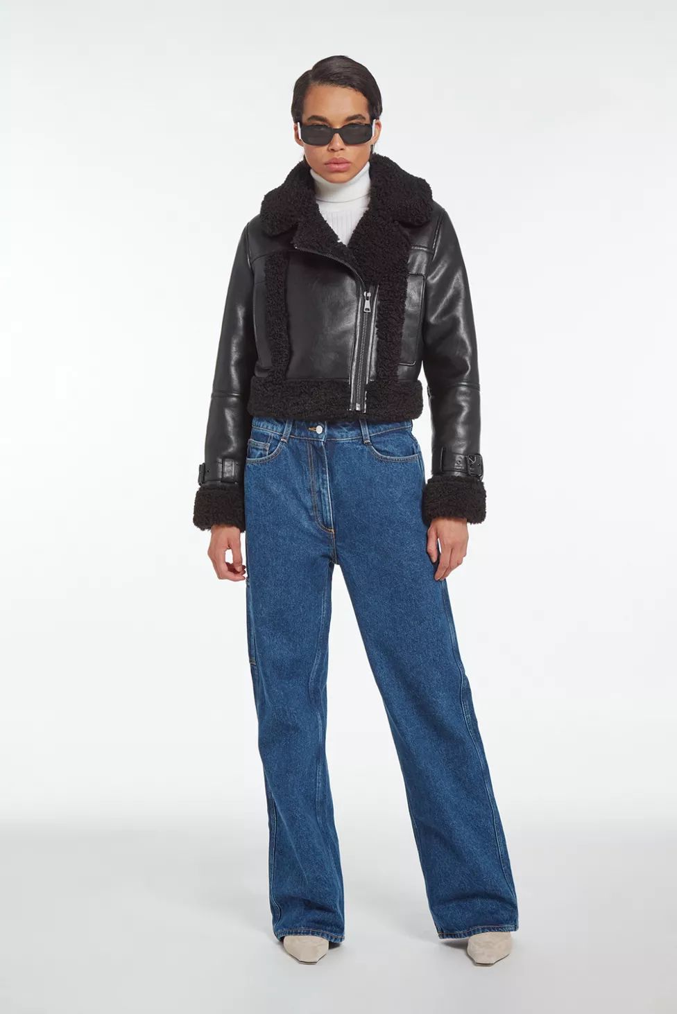 APPARIS Jay Vegan Shearling Lined Coat | Urban Outfitters (US and RoW)