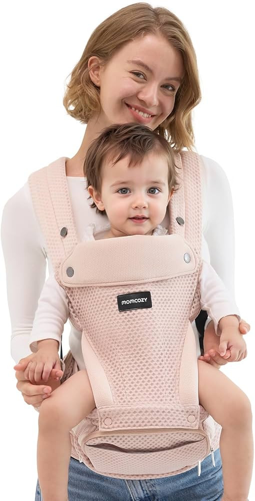 Momcozy Baby Carrier with Hip Seat, 2-in-1 Forward-Facing Carry for Active Babies, Detachable Han... | Amazon (US)