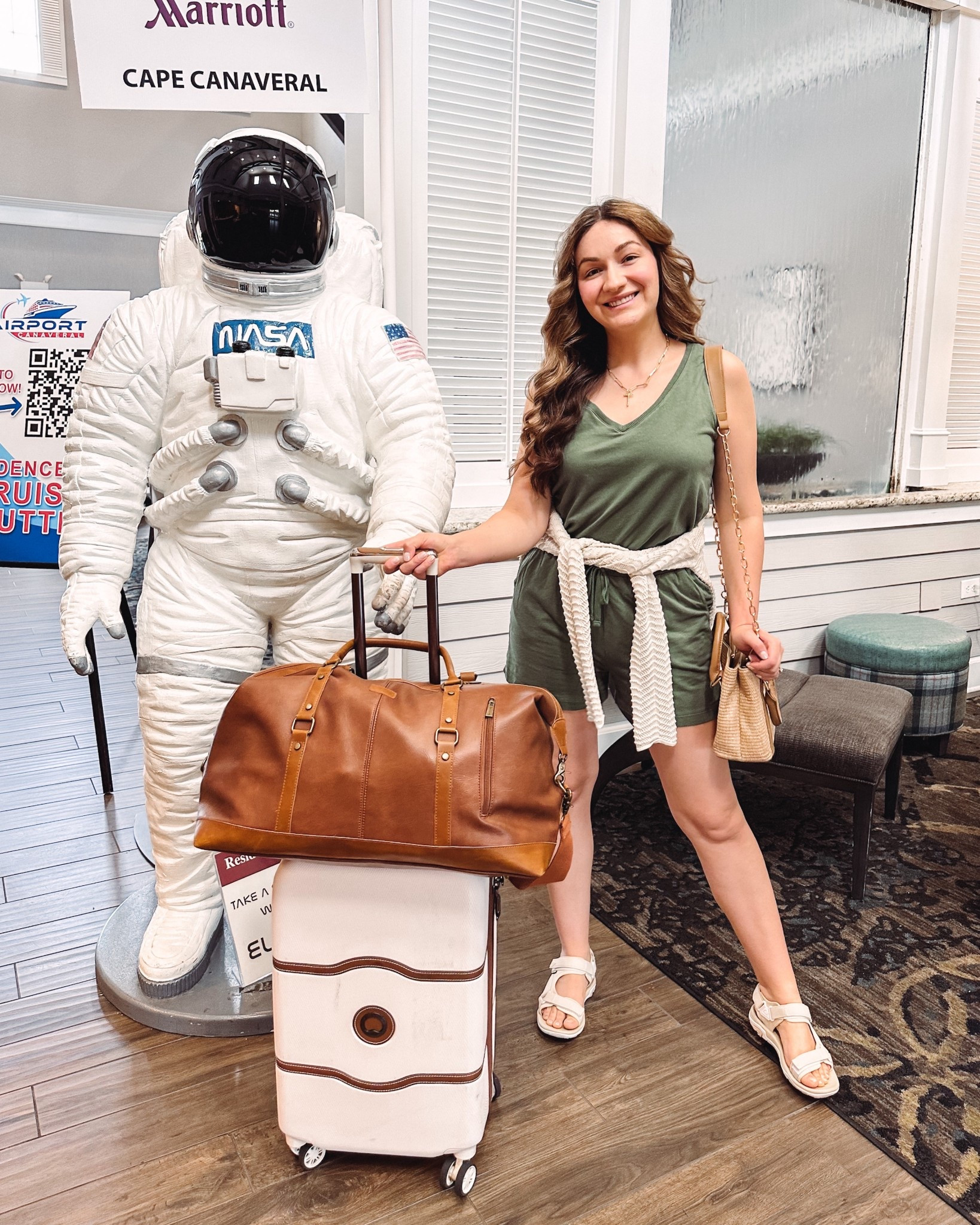 spring break outfit, spring break outfit, spring outfits,  romper fit tts, luggage, travel outfit, travel bag 

#LTKSeasonal #LTKSpringSale #LTKootd