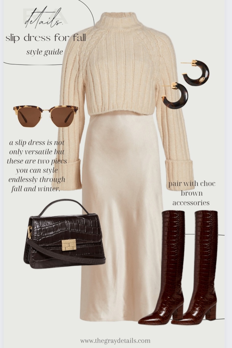 Slip dress outfit idea, 

#LTKstyletip #LTKworkwear #LTKSeasonal