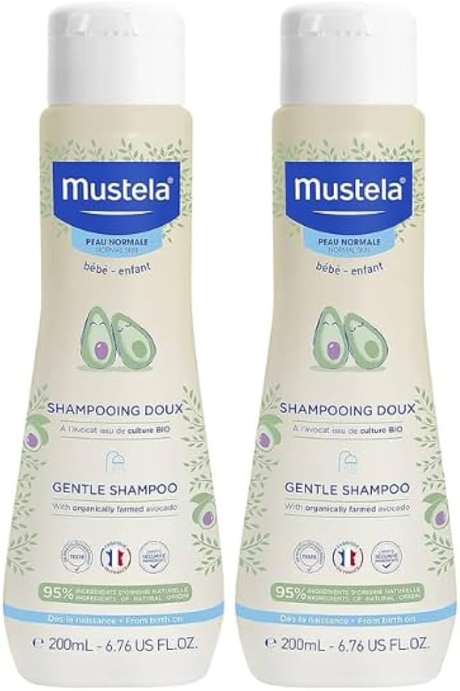 Mustela Gentle Shampoo 200ml – Pack of 2 | Tear-Free Baby Hair & Scalp Cleanser | Gentle, Nouri... | Amazon (UK)