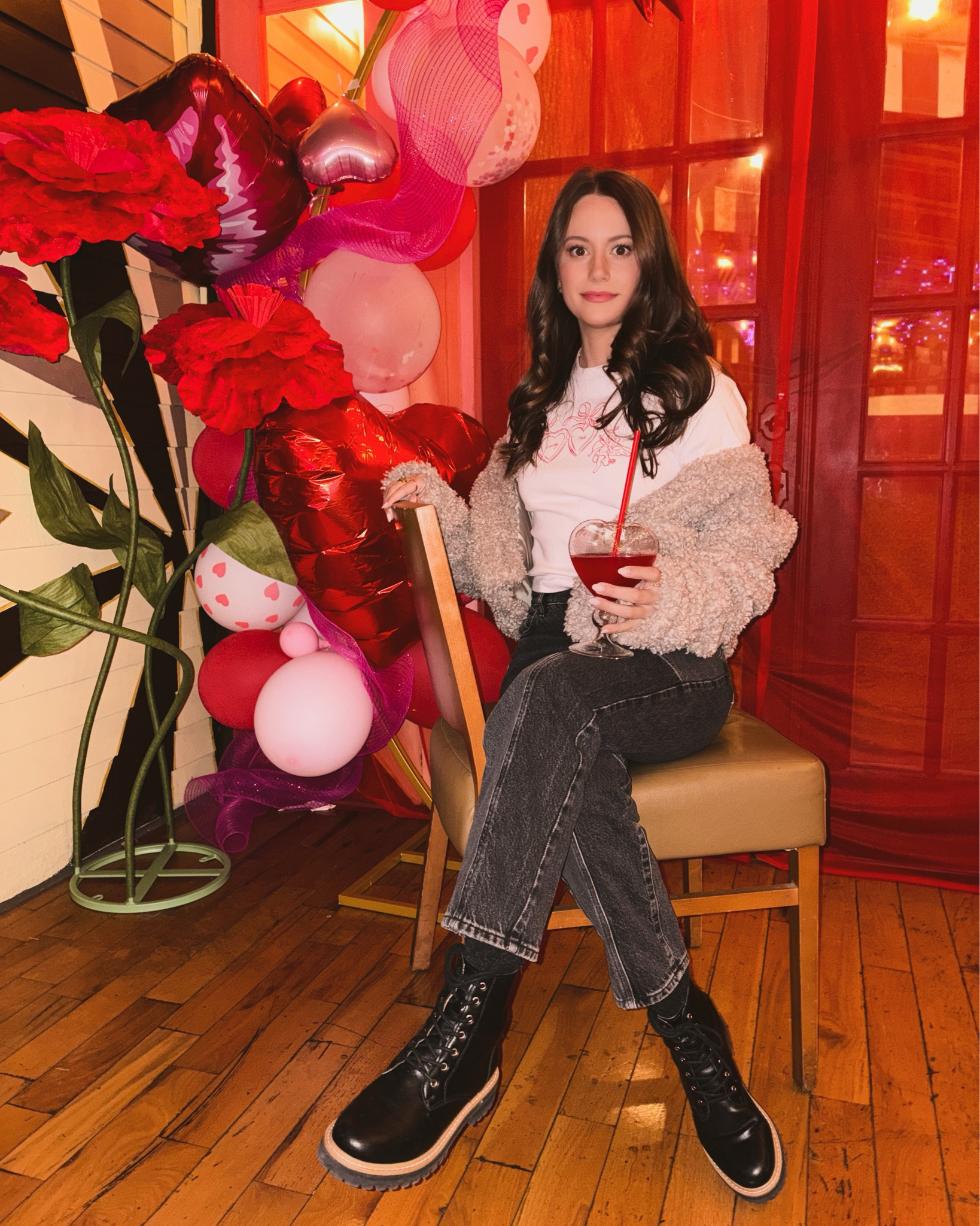 Casual, cozy—yet flirty, girly 💕
This look is perfect for a simple girls night out or casual date night!
Can you believe I go this cutesy little tshirt at Walmart???

#LTKValentine #LTKdayinmylife #LTKSeasonal