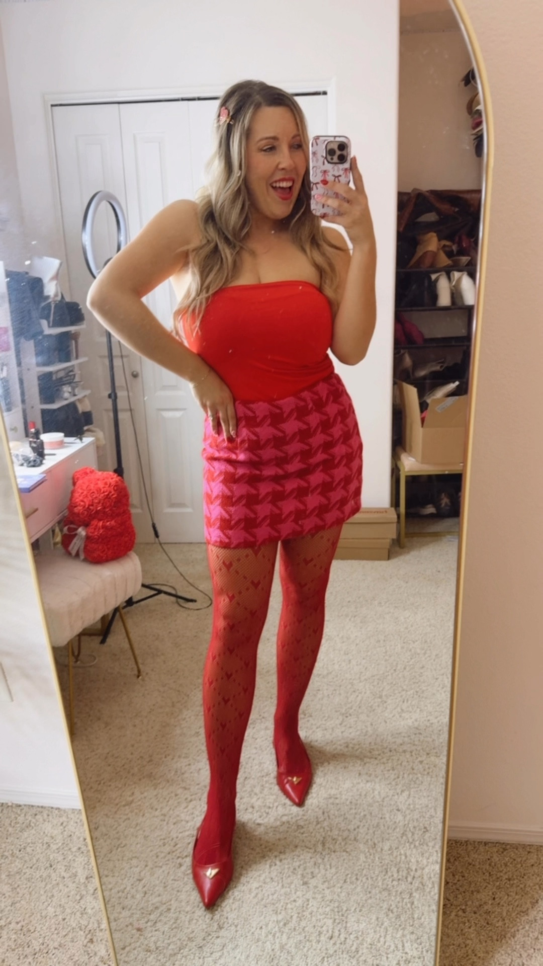 Red heart tights
Valentine’s Day outfit
Galentine’s outfit 
Red strapless top for fuller bust

#LTKSeasonal #LTKMostLoved #LTKU