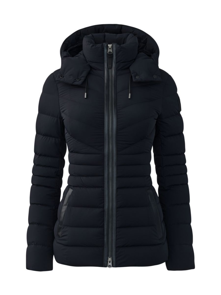 Patsy Hooded Stretch Down Jacket | Saks Fifth Avenue