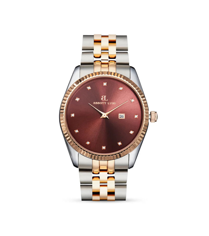 Two Tone Mocha Belgravia 36 Watch | Abbott Lyon