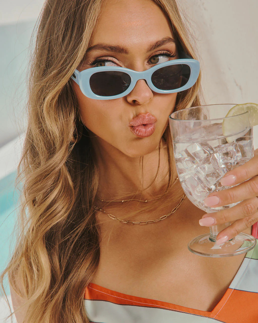 Jessah Slim Rounded Square Sunglasses | VICI