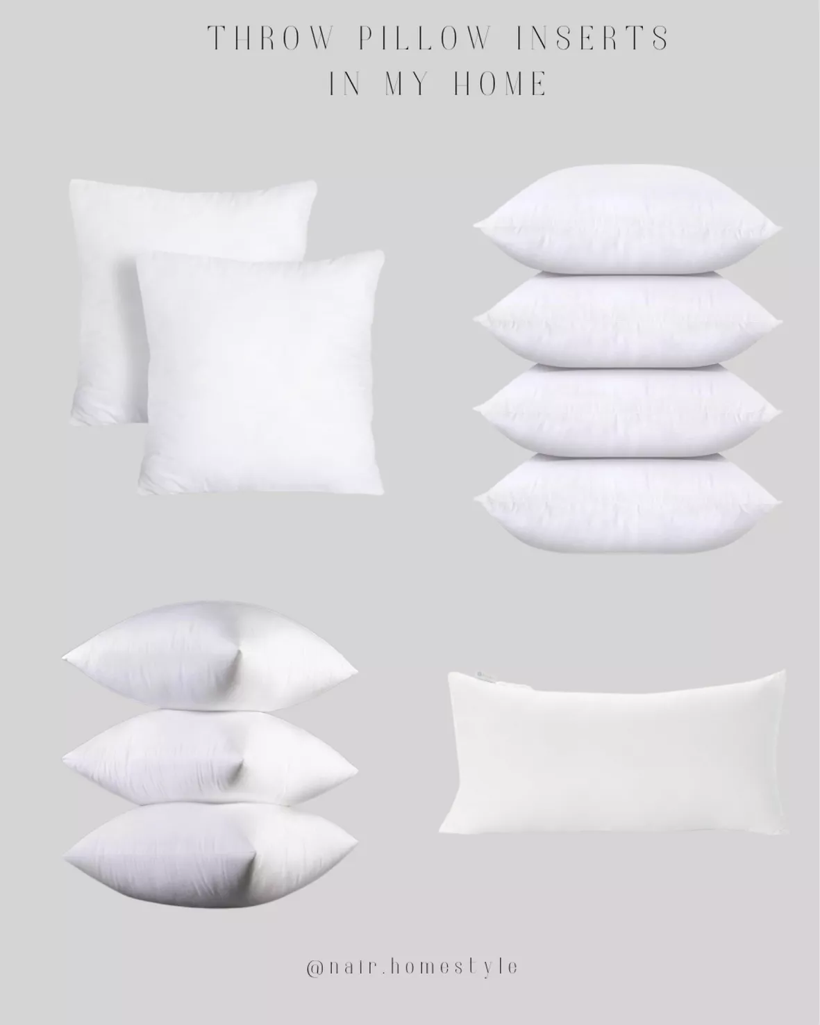 Utopia Bedding Throw Pillow Inserts (Set Of 4, White), 22 X 22 Inches Pillow  Inserts For Sofa, Bed And Couch Decorative Stuffer