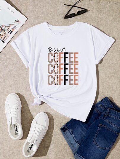 Slogan Graphic Tee | SHEIN