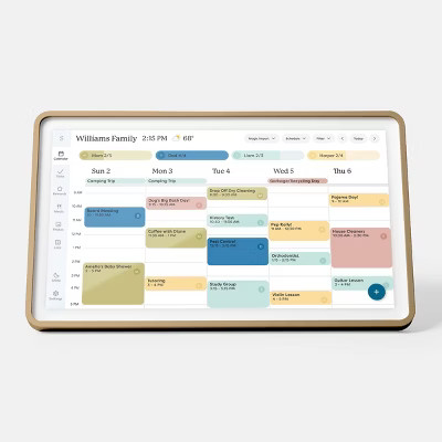 Skylight 15" Digital Calendar Touchscreen Antique Brass - Hearth & Hand™ with Magnolia | Target