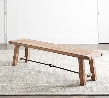 Benchwright Dining Bench (60"-86") | Pottery Barn (US)