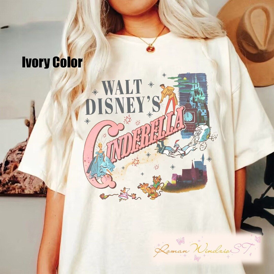 Vintage Cinderella Shirt, Walt Disney Princess Shirt, Disney Comfort Colors Shirt, Gus Gus Shirt,... | Etsy (US)