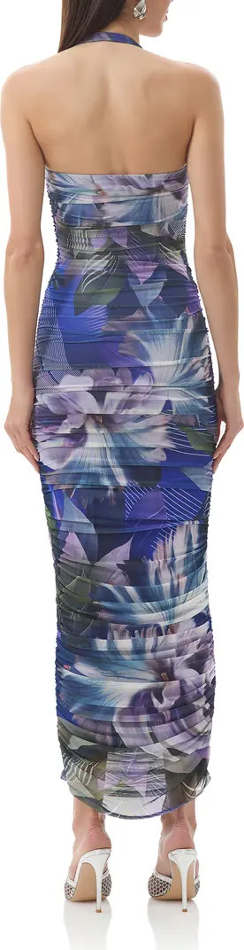 Indina Ruched Mesh Body-Con Maxi Dress | Nordstrom Rack