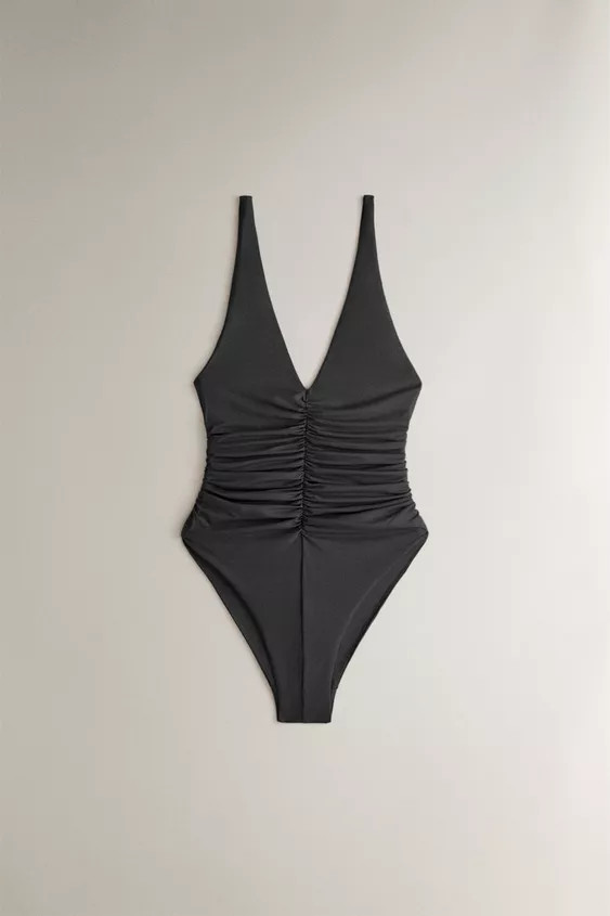 GATHERED BEACH SWIMSUIT | Zara US