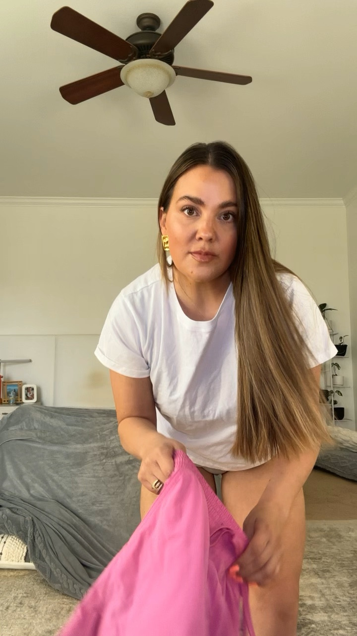 Pink athletic shorts. Use code BLAMEITONDEDE - I’m in size L 

#LTKActive #LTKmidsize #LTKsalealert