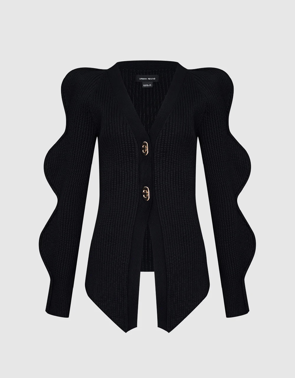 Skinny V-Neck Knitted Cardigan | Urban Revivo